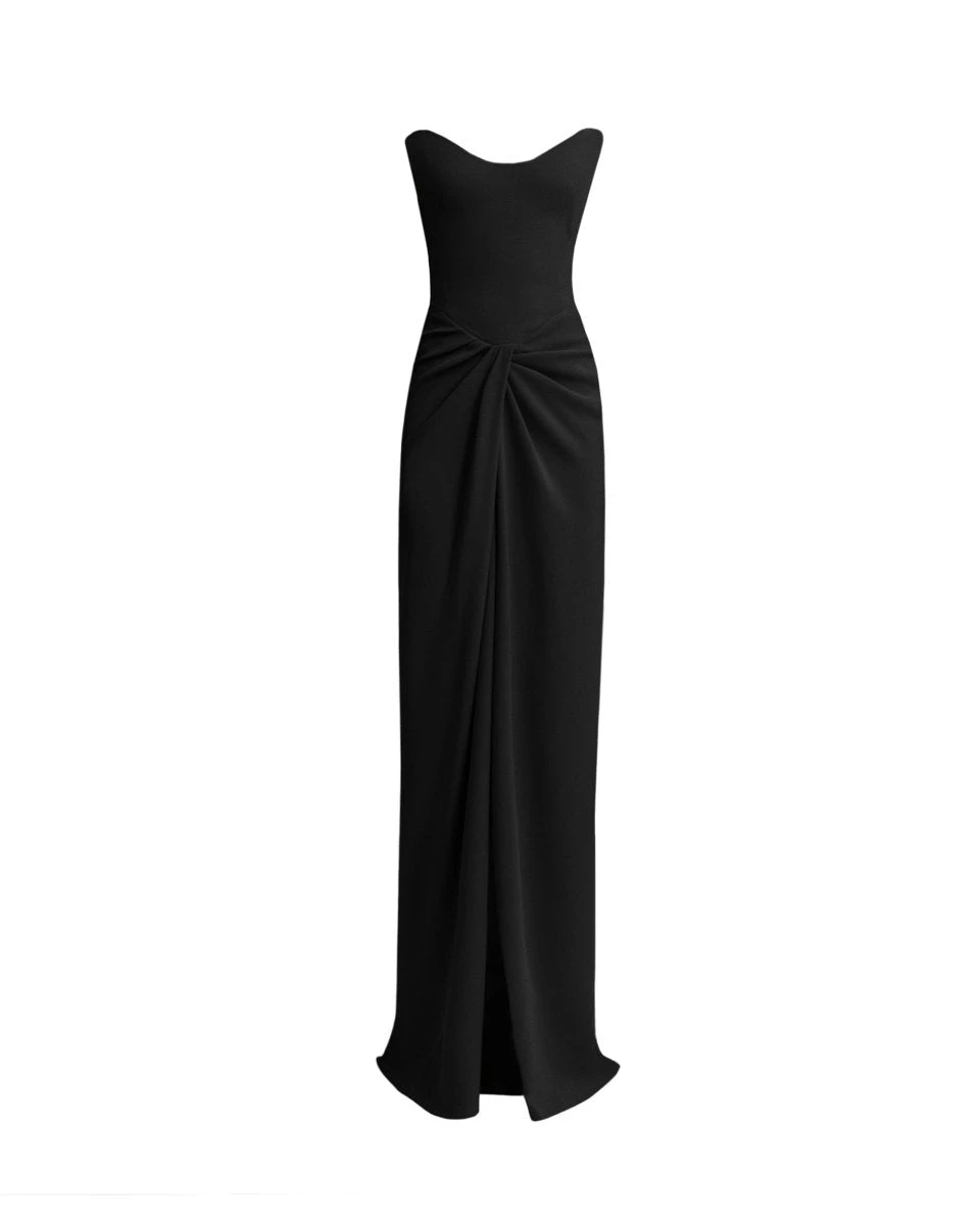 Gemy Maalouf Strapless Draped Dress Gemy Maalouf Strapless Draped Dress