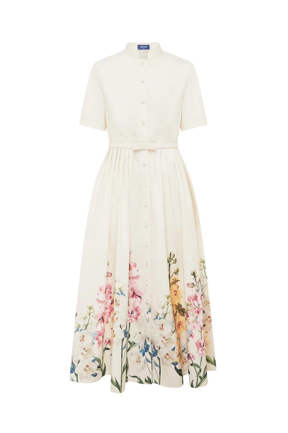 Leo-Lin-Bianca-Short-Sleeve-Midi-Dress-in-Snapdragon-Print-in-Snow82401_nobg Leo Lin