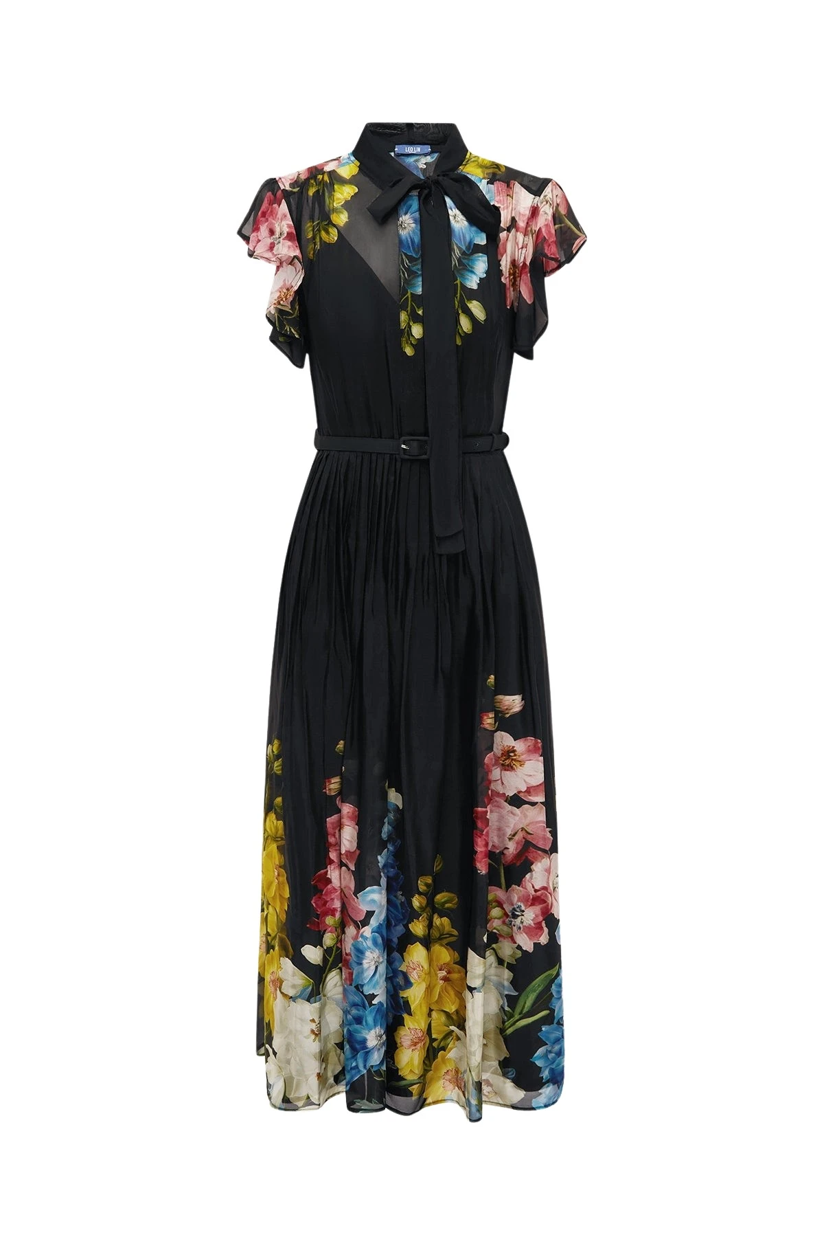 Leo-Lin-Grace-Flutter-Sleeve-Midi-Dress-in-Snapdragon-Print-in-Ebony37590_nobg Leo Lin