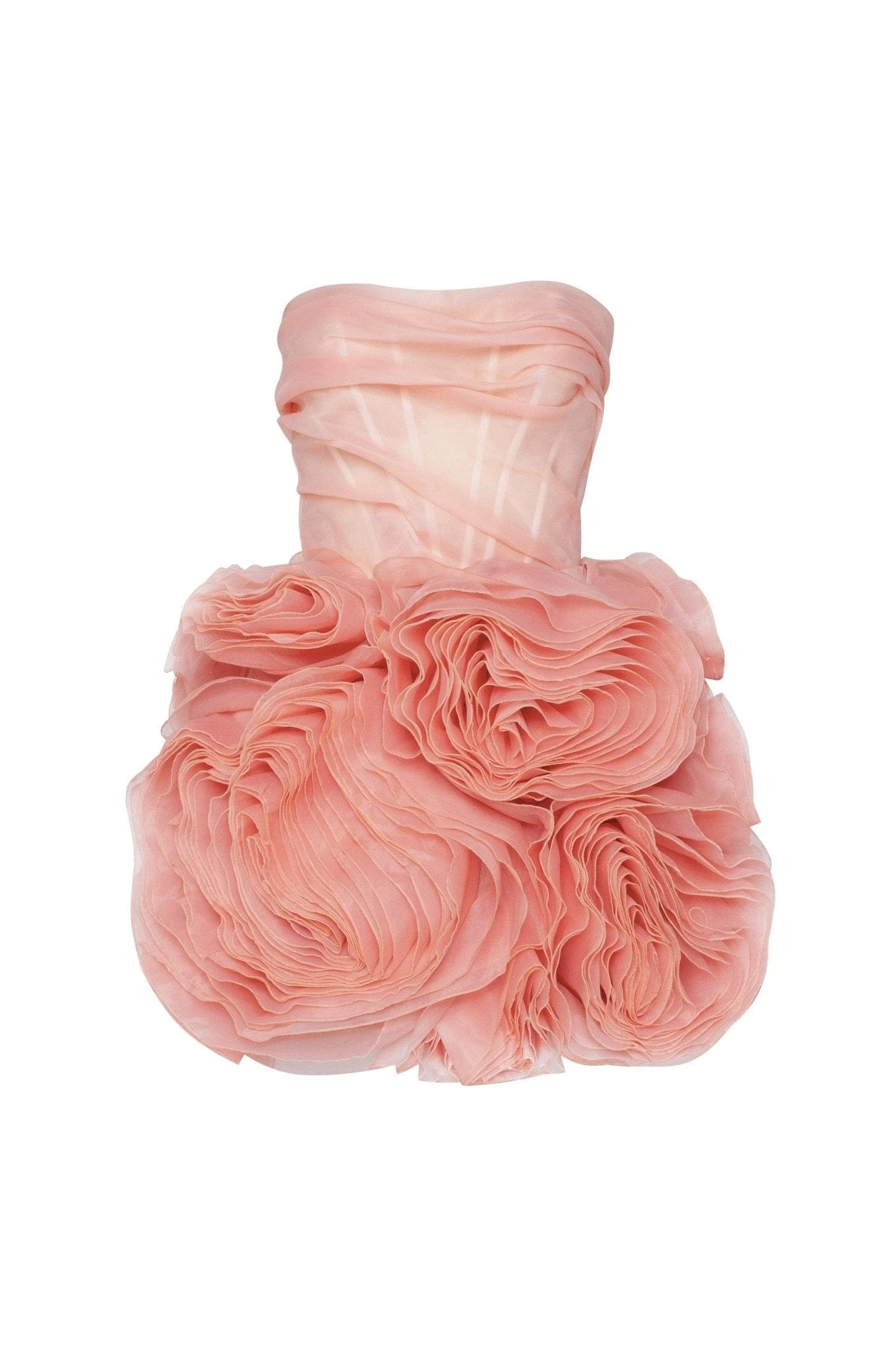Milla Appliquéd organza coral mini dress - Dresses - Ukrainian Luxury Evening Gown at Luxury Shoes Milla dresses