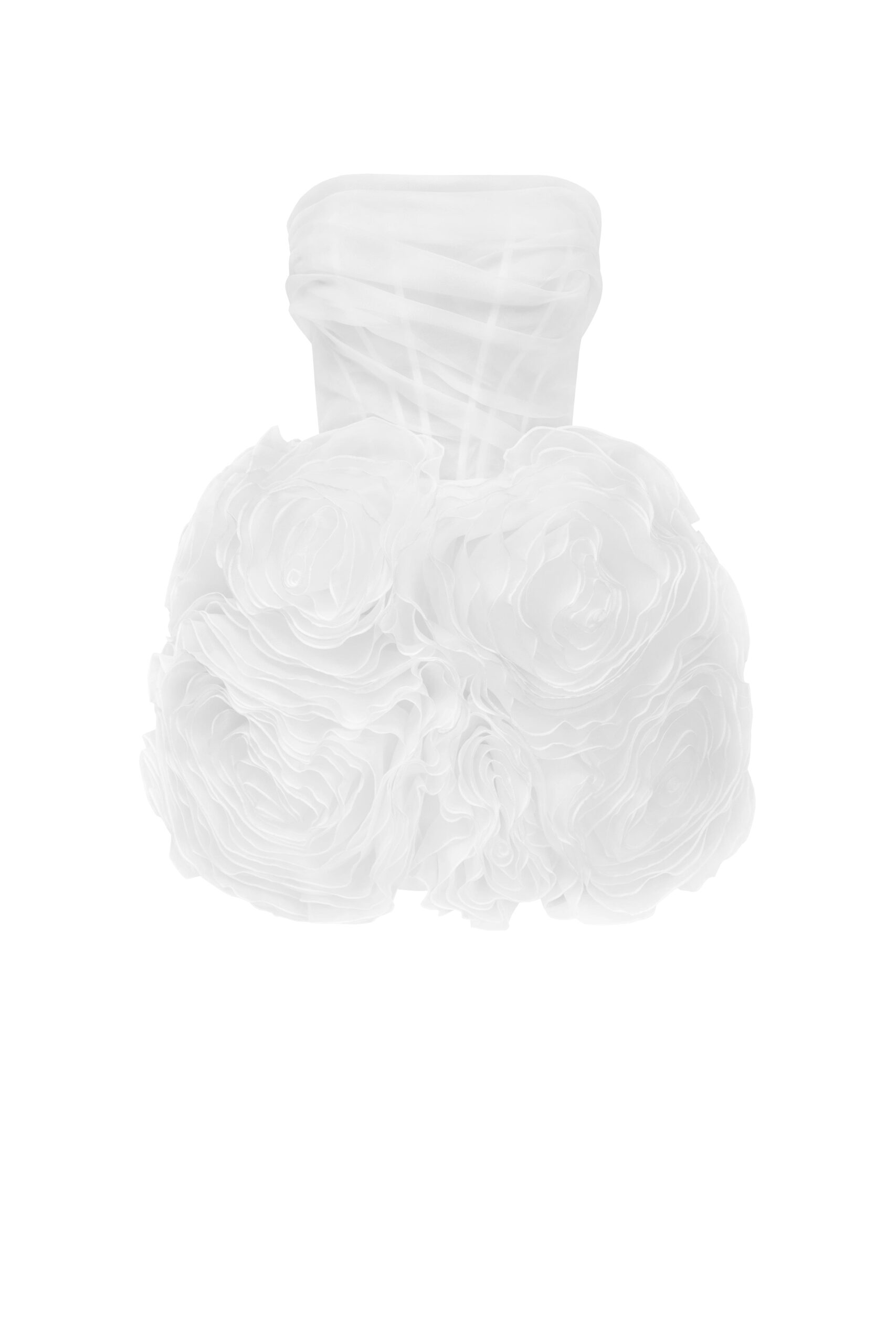 Milla Appliquéd organza white mini dress - Dresses - Ukrainian Luxury Evening Gown at Luxury Shoes Milla dresses