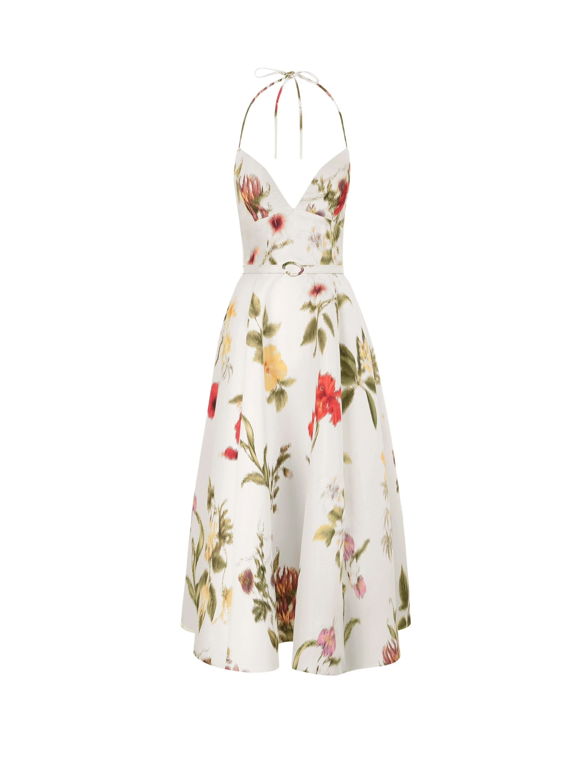 Oscar-de-la-Renta-Chine-Dominican-Mixed-Floral-Faille-Cocktail-Dress50133_nobg Oscar de la Renta Chiné Dominican Mixed-Floral Faille Cocktail Dress