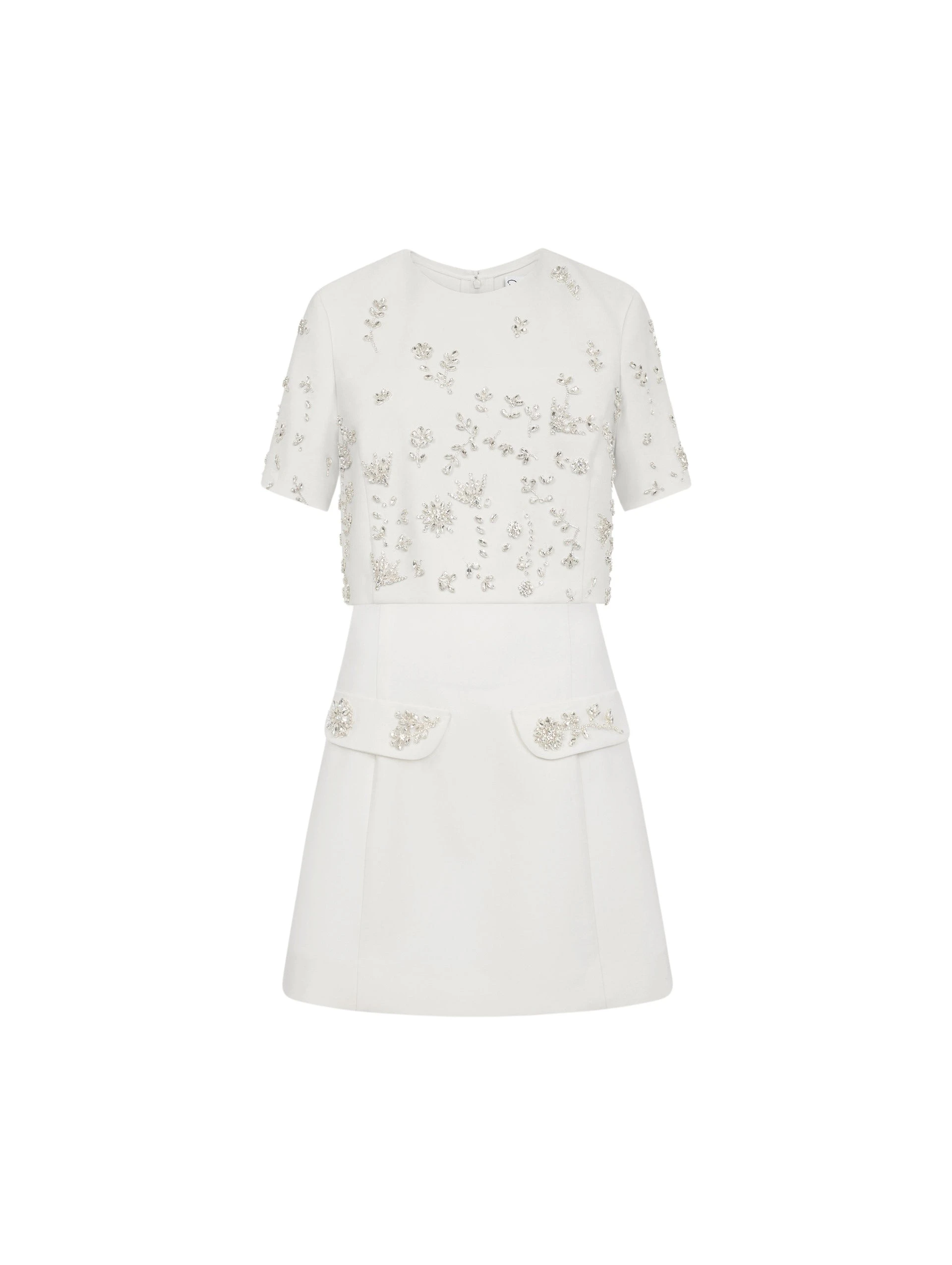 Oscar-de-la-Renta-Crystal-Floral-Embroidered-Cocktail-Dress34014_nobg Oscar de la Renta Crystal Floral Embroidered Cocktail Dress - Dresses - American Luxury Evening Wear at Luxury Shoes
