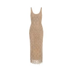 Oscar de la Renta Crystal & Glass Embroidered Cocktail Dress - Dresses - American Luxury Evening Wear at Luxury Shoes 