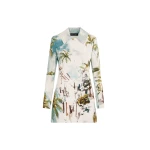 Oscar de la Renta Dominican Landscape Cotton Poplin Coat - Coats - American Luxury Evening Wear at Luxury Shoes 