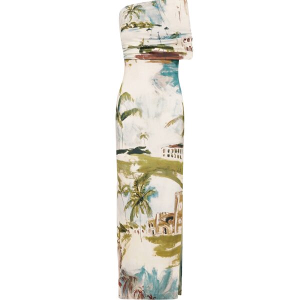 Oscar de la Renta Dominican Landscape Jersey Gown - Dresses - American Luxury Evening Wear at Luxury Shoes 