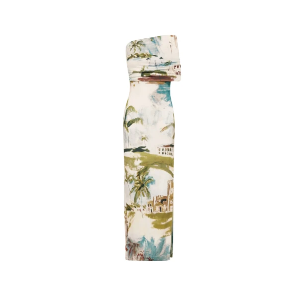 Oscar de la Renta Dominican Landscape Jersey Gown - Dresses - American Luxury Evening Wear at Luxury Shoes 