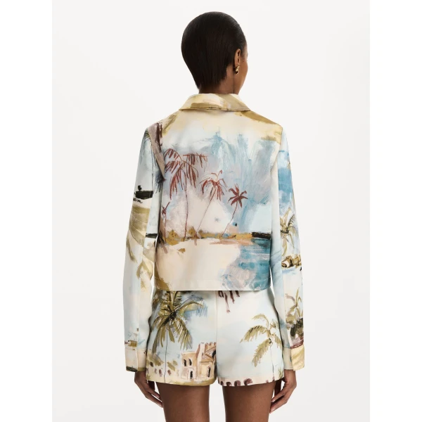 Oscar de la Renta Dominican Landscape Shorts - Shorts - American Luxury Evening Wear at Luxury Shoes 