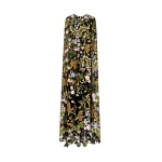 Oscar de la Renta Dominican Mixed-Floral Guipure Caftan - Kimono - American Luxury Evening Wear at Luxury Shoes 