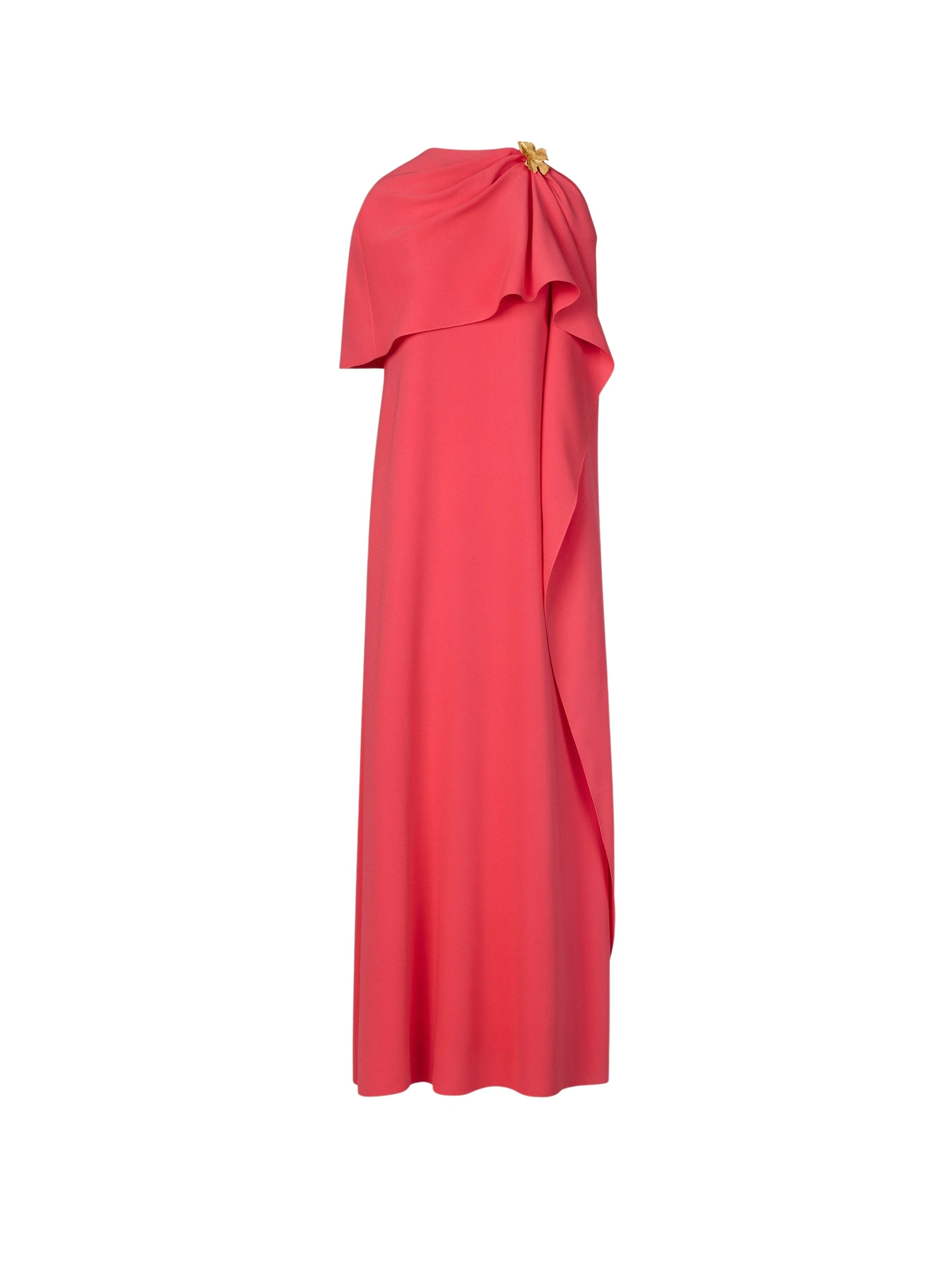 Oscar-de-la-Renta-Hibiscus-Brooch-Georgette-Caftan91509_nobg Oscar de la Renta Hibiscus Brooch Georgette Caftan