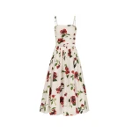Oscar-de-la-Renta-Hibiscus-Cotton-Poplin-Dress19037_nobg Oscar de la Renta Hibiscus Cotton Poplin Dress - Dresses - American Luxury Evening Wear at Luxury Shoes