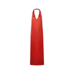 Oscar de la Renta Ombré Fringe Gown - Dresses - American Luxury Evening Wear at Luxury Shoes 