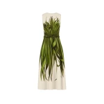 Oscar de la Renta Palm Leaves Wool-Blend Dress - Dresses - American Luxury Evening Wear at Luxury Shoes 