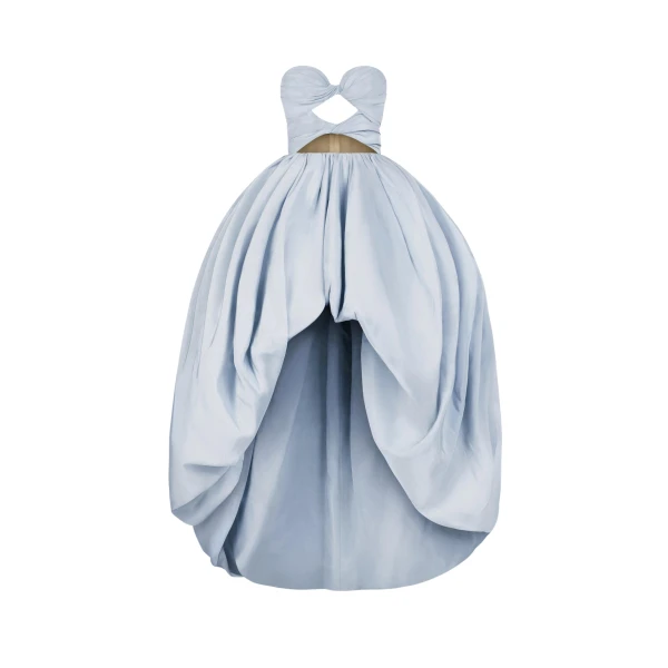 Oscar de la Renta Silk Faille High-Low Gown - Dresses - American Luxury Evening Wear at Luxury Shoes 
