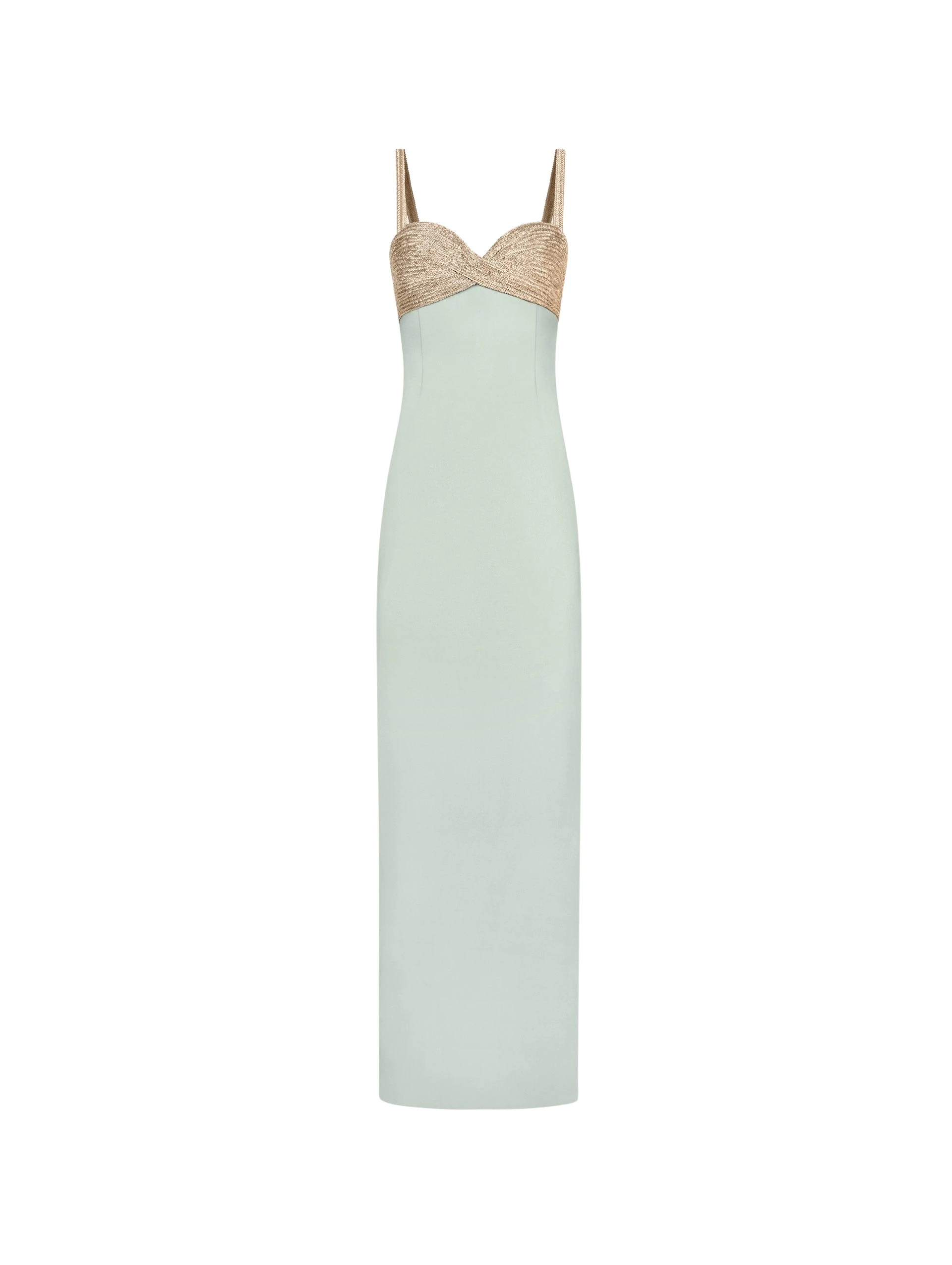 Oscar-de-la-Renta-Twist-Detail-Metallic-Column-Gown68760_nobg Oscar de la Renta Twist-Detail Metallic Column Gown - Dresses - American Luxury Evening Wear at Luxury Shoes