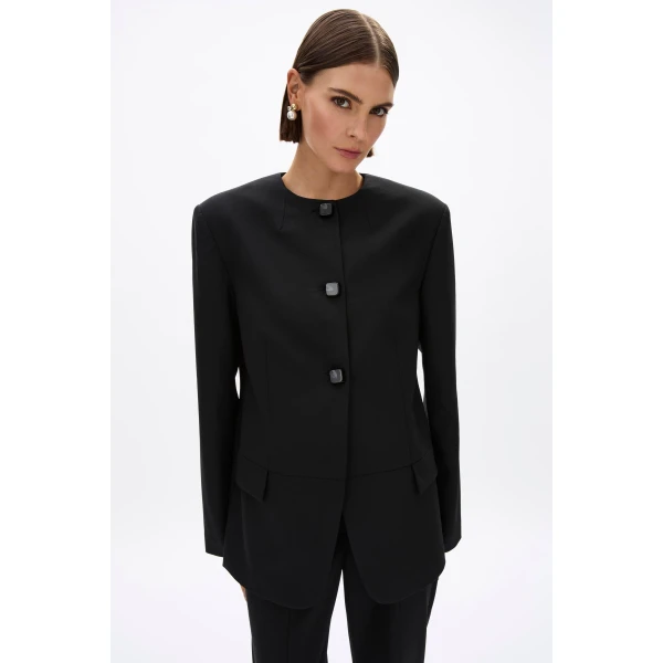 Rachel Gilbert Finley Blazer - Rachel Gilbert Black - Australian Luxury Evening Wear at Luxury Shoes 
