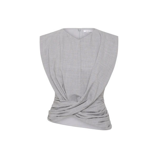 Rachel Gilbert Finley Top - Rachel Gilbert Grey - Australian Luxury Evening Wear at Luxury Shoes 