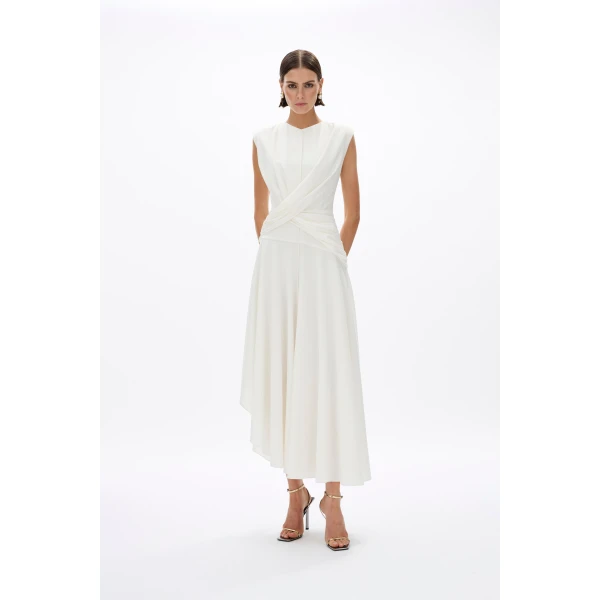 Rachel Gilbert Iver Dress - Rachel Gilbert Ivory - Australian Luxury Evening Wear at Luxury Shoes 