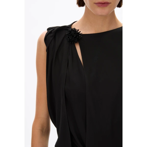 Rachel Gilbert Kingston Beaded Top - Rachel Gilbert Black - Australian Luxury Evening Wear at Luxury Shoes 