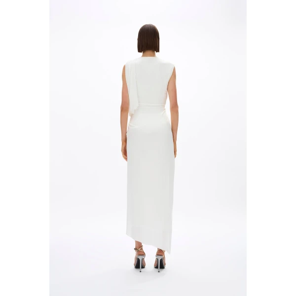 Rachel Gilbert Kingston Drape Top - Rachel Gilbert Ivory - Australian Luxury Evening Wear at Luxury Shoes 
