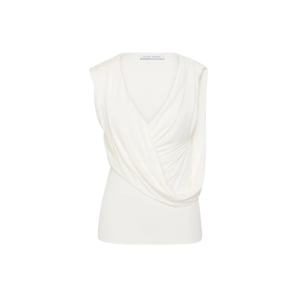 Rachel Gilbert Kingston Drape Top - Rachel Gilbert Ivory - Australian Luxury Evening Wear at Luxury Shoes 