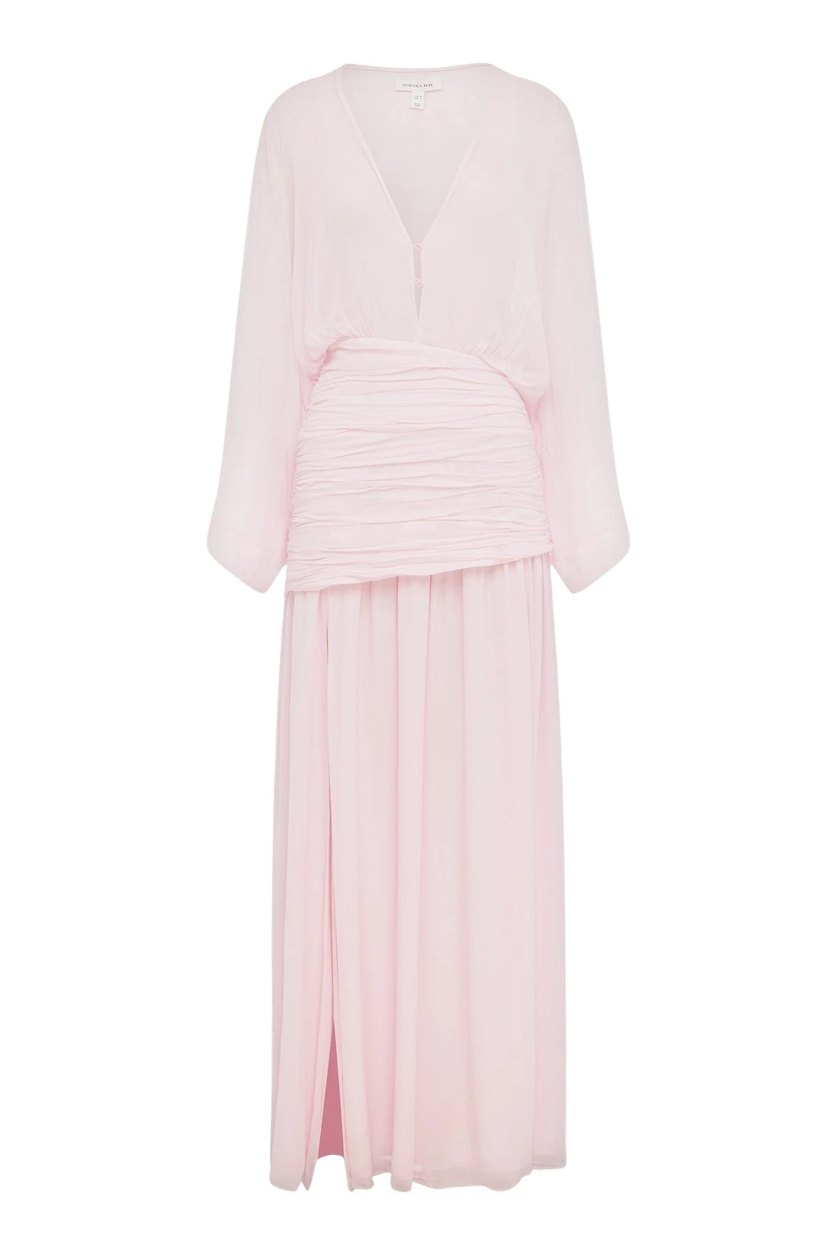 Shona-Joy-Amina-Flared-Sleeve-Plunged-Maxi-Dress-coveti-657970_nobg Shona Joy Amina Flared Sleeve Plunged Maxi Dress
