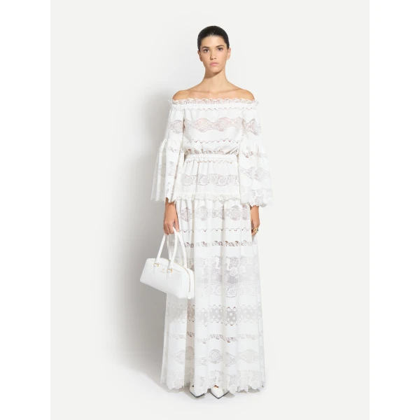 Zuhair Murad Broderie Off-Shoulder Dress - Dresses - Lebanese Haute Couture and Evening Gowns at Luxury Shoes 