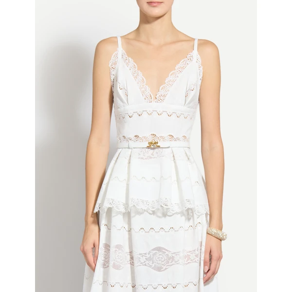 Zuhair Murad Broderie Top - Tops - Lebanese Haute Couture and Evening Gowns at Luxury Shoes 