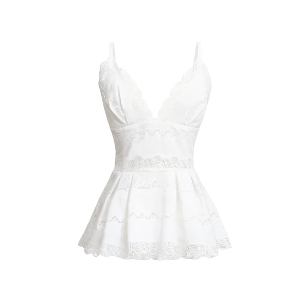Zuhair Murad Broderie Top - Tops - Lebanese Haute Couture and Evening Gowns at Luxury Shoes 