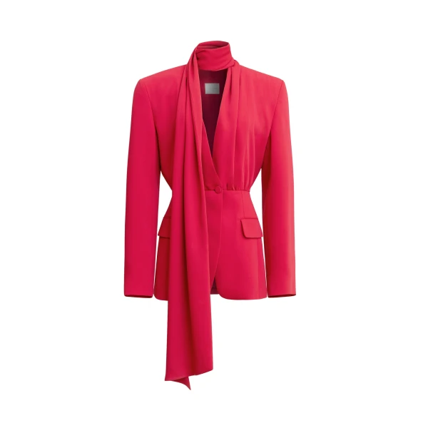 Zuhair Murad Cady Scarf Jacket - Jackets - Lebanese Haute Couture and Evening Gowns at Luxury Shoes 