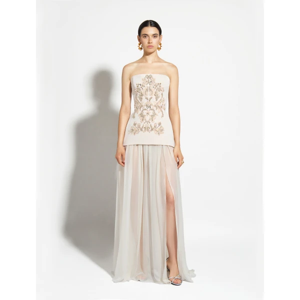 Zuhair Murad Cady Top - Tops - Lebanese Haute Couture and Evening Gowns at Luxury Shoes 