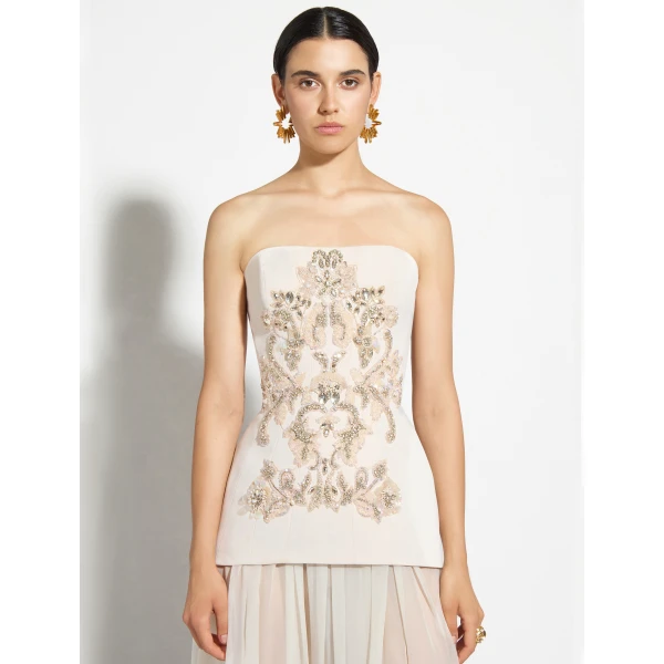 Zuhair Murad Cady Top - Tops - Lebanese Haute Couture and Evening Gowns at Luxury Shoes 