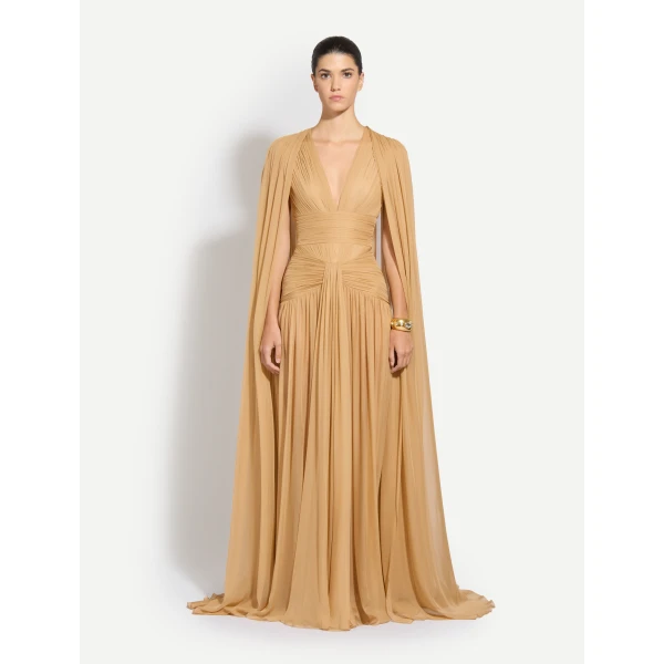 Zuhair Murad Chiffon Draped Dress - Dresses - Lebanese Haute Couture and Evening Gowns at Luxury Shoes 