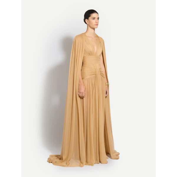 Zuhair Murad Chiffon Draped Dress - Dresses - Lebanese Haute Couture and Evening Gowns at Luxury Shoes 