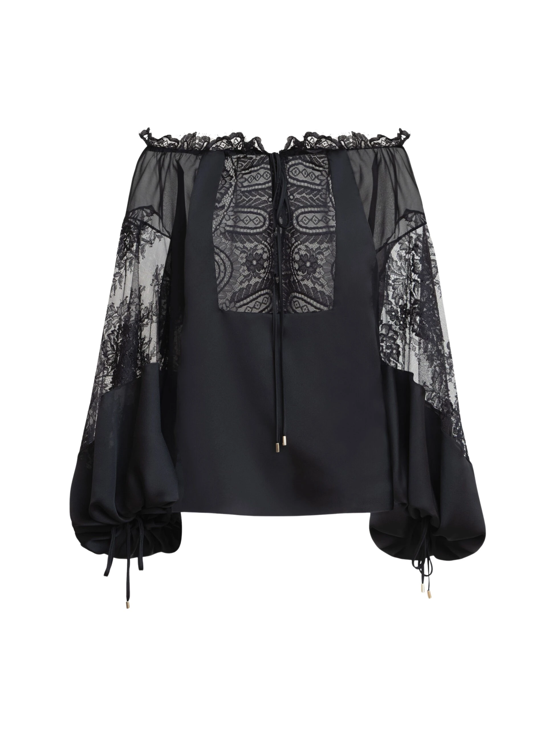 Zuhair-Murad-Chiffon-Lace-Blouse-5-scaled76815_nobg Zuhair Murad Chiffon Lace Blouse - Tops - Lebanese Haute Couture and Evening Gowns at Luxury Shoes