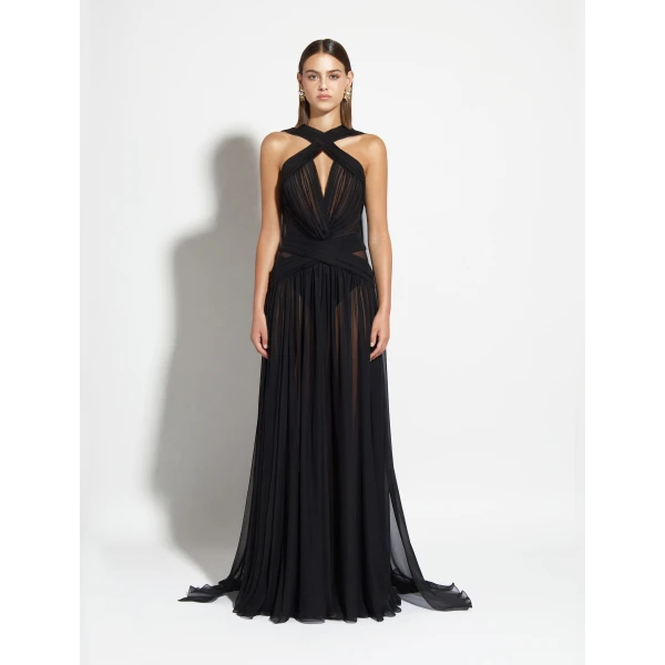 Zuhair Murad Flared Long Dress - Dresses - Lebanese Haute Couture and Evening Gowns at Luxury Shoes 