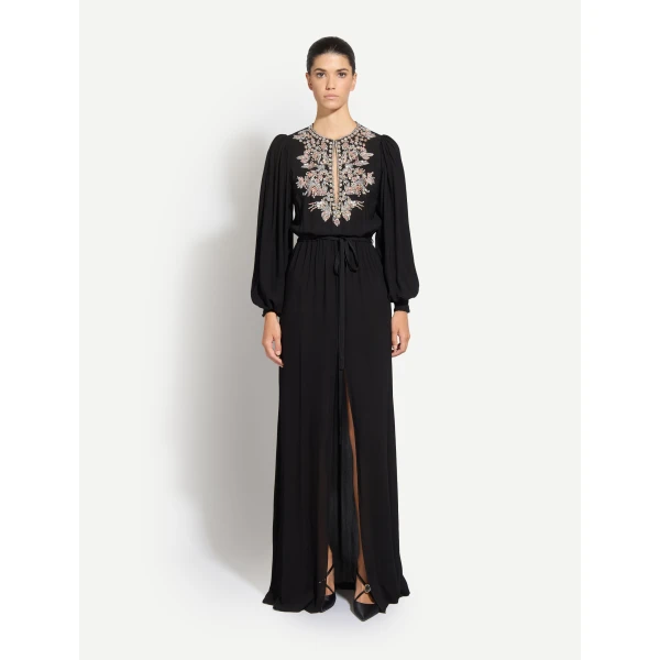 Zuhair Murad Georgette Long Dress - Dresses - Lebanese Haute Couture and Evening Gowns at Luxury Shoes 