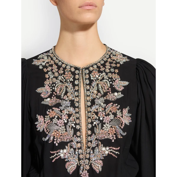 Zuhair Murad Georgette Long Dress - Dresses - Lebanese Haute Couture and Evening Gowns at Luxury Shoes 