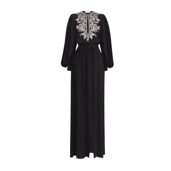 Zuhair Murad Georgette Long Dress - Dresses - Lebanese Haute Couture and Evening Gowns at Luxury Shoes 