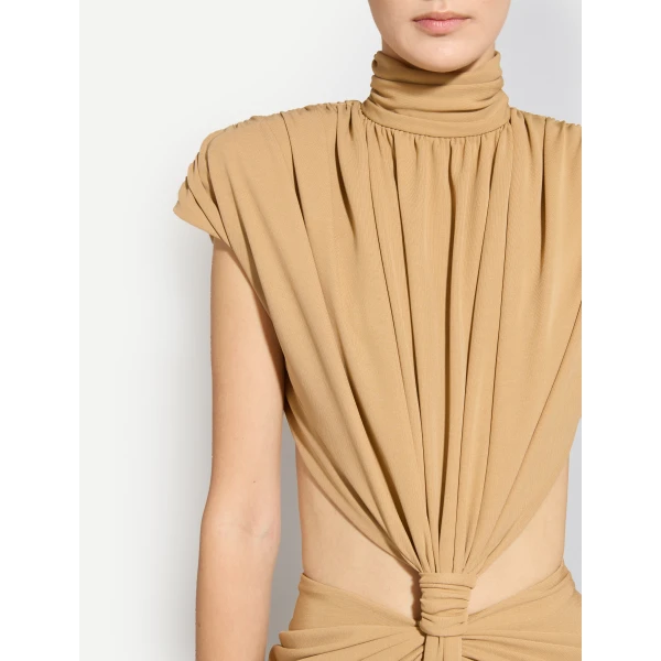 Zuhair Murad Jersey Draped Dress - Dresses - Lebanese Haute Couture and Evening Gowns at Luxury Shoes 
