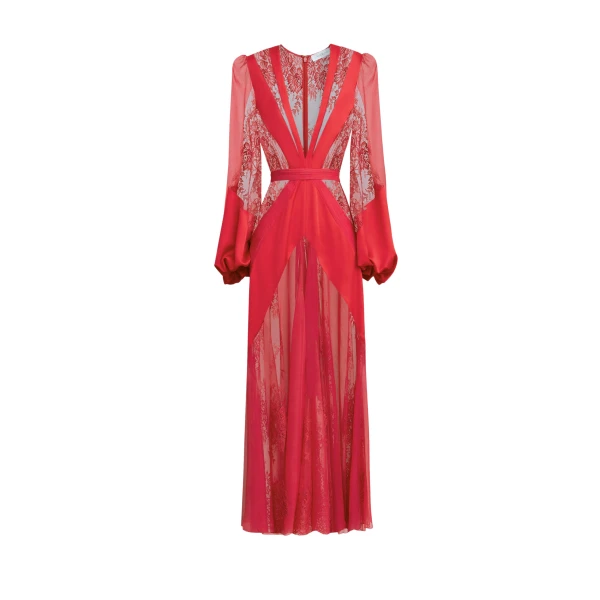 Zuhair Murad Lace Ankle Dress - Dresses - Lebanese Haute Couture and Evening Gowns at Luxury Shoes 