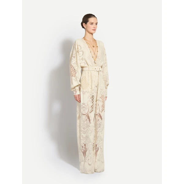 Zuhair Murad Lace Jumpsuit - Jumpsuit - Lebanese Haute Couture and Evening Gowns at Luxury Shoes 