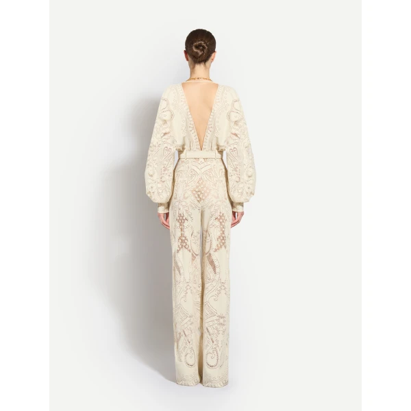 Zuhair Murad Lace Jumpsuit - Jumpsuit - Lebanese Haute Couture and Evening Gowns at Luxury Shoes 