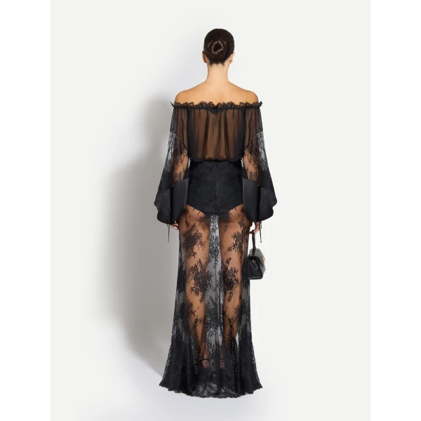 Zuhair Murad Lace Long Skirt - Skirts - Lebanese Haute Couture and Evening Gowns at Luxury Shoes 