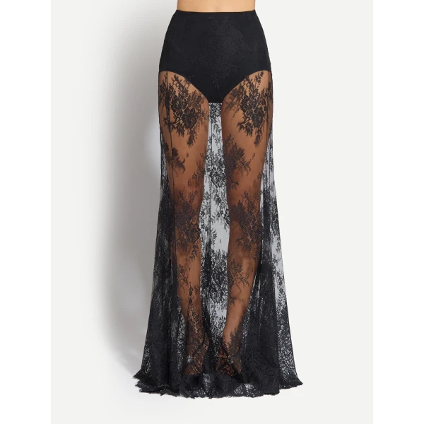 Zuhair Murad Lace Long Skirt - Skirts - Lebanese Haute Couture and Evening Gowns at Luxury Shoes 
