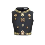 Zuhair Murad Mikado Cropped Top - Tops - Lebanese Haute Couture and Evening Gowns at Luxury Shoes 