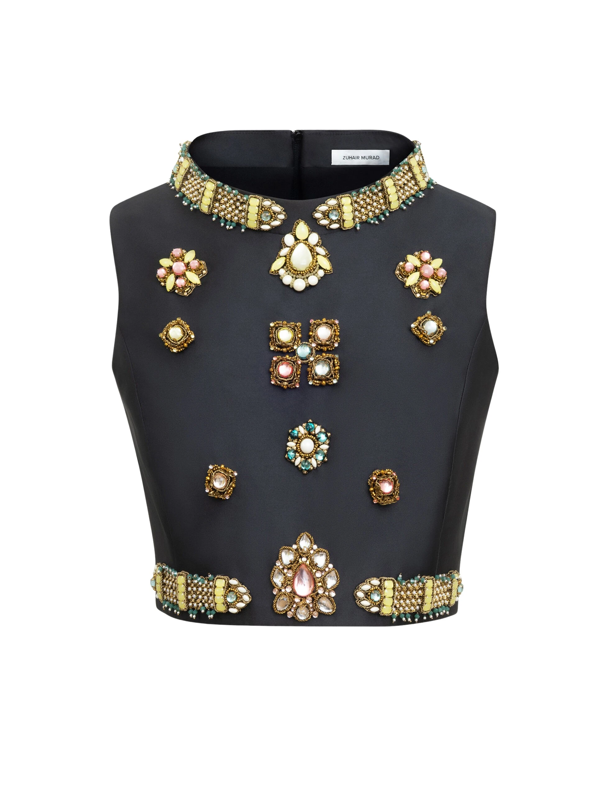 Zuhair-Murad-Mikado-Cropped-Top-5-scaled30869_nobg Zuhair Murad Mikado Cropped Top - Tops - Lebanese Haute Couture and Evening Gowns at Luxury Shoes