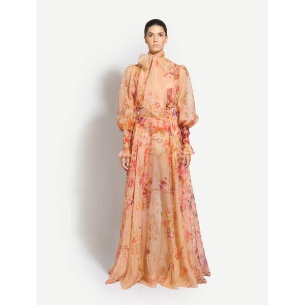 Zuhair Murad Organza Flowers Halter Dress - Dresses - Lebanese Haute Couture and Evening Gowns at Luxury Shoes 