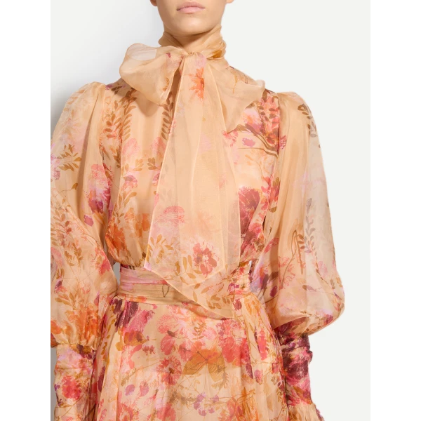 Zuhair Murad Organza Flowers Halter Dress - Dresses - Lebanese Haute Couture and Evening Gowns at Luxury Shoes 