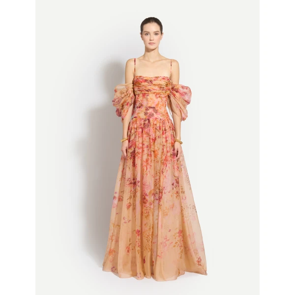 Zuhair Murad Organza Flowers Long Dress - Dresses - Lebanese Haute Couture and Evening Gowns at Luxury Shoes 